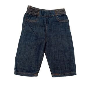 7 For All Mankind Straight Leg Elastic Waist Jeans Size 0-3 Months